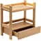 Sorbus 12.5" Bamboo Shelf with Drawer for Multi-Purpose Storage